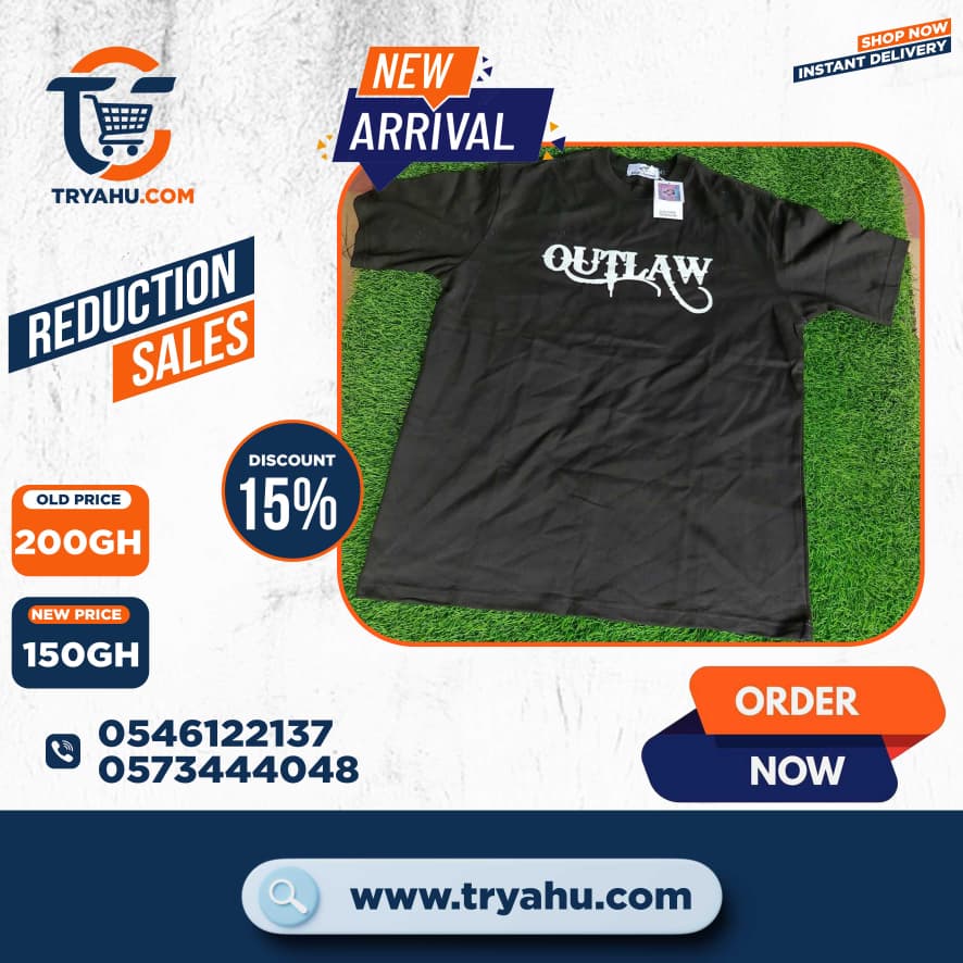 100% Cotton Heavyweight T-Shirts for Men | Premium Quality | Tryahu Ghana